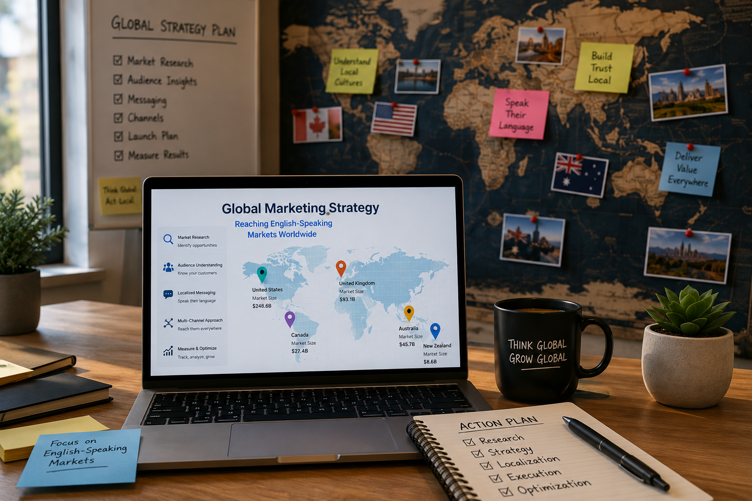 Global Marketing Strategy: Reaching English-Speaking Markets Worldwide