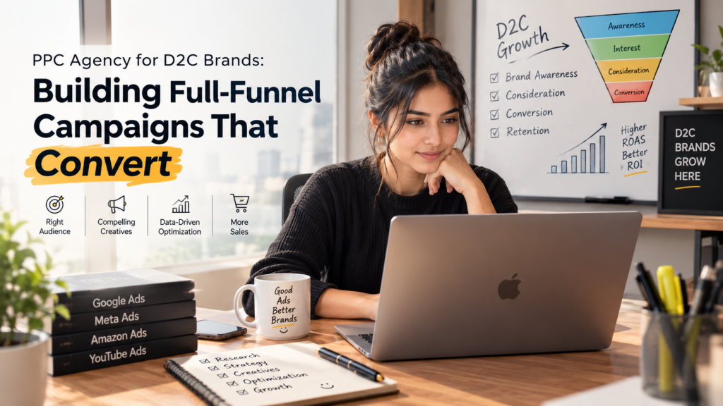 Full-funnel PPC campaign structure for a D2C ecommerce brand