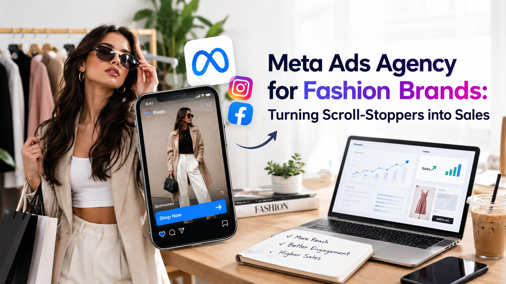 Fashion brand Instagram ad creative driving sales through Meta Ads